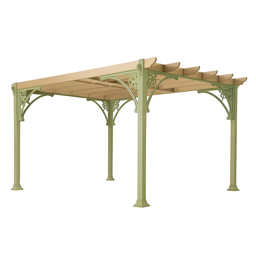 Pergola Metalowa z Dachiem Poliestrowym 300x400 cm-homilume