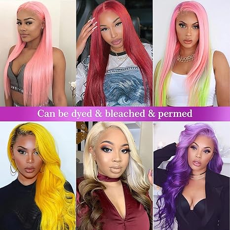 Hot Star 613 Blonde and Neon Red 180 Density Straight and Body Wave HD Transparent 13x6 Lace Front Human Hair Wigs for Women Glueless Brazilian hair Lace Frontal PrePlucked Wig Hot Star 613 Blonde and Neon Red 180 Density Straight and Body Wave HD Transparent 13x6 Lace Front Human Hair Wigs for Women Glueless Brazilian hair Lace Frontal PrePlucked Wig