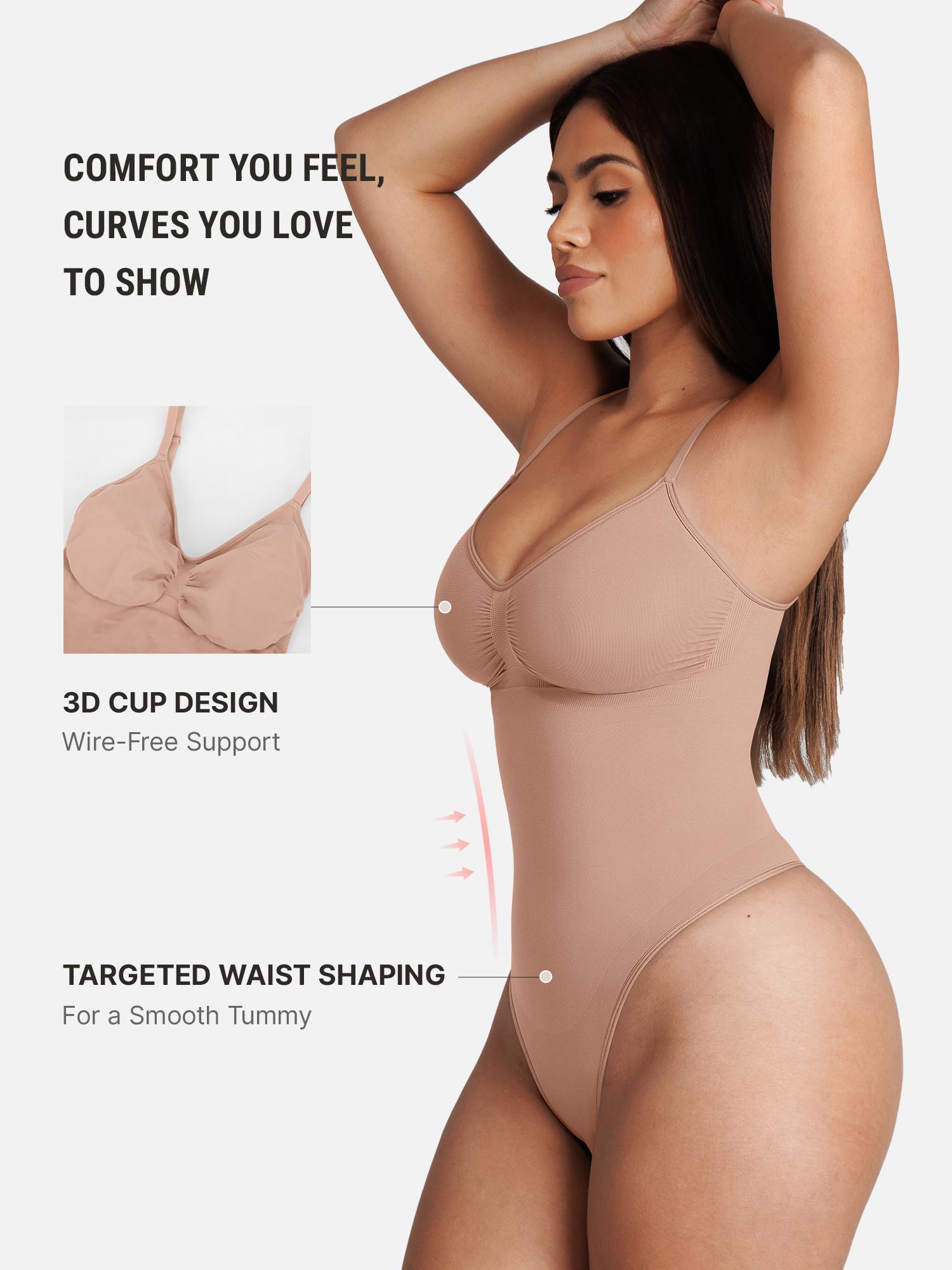 FeelinGirl Seamless Covered Bust Jumpsuit Thong Bodysuit Fit Comfort Slimming Womenswear 1 Breathable Hip Tops Soft Deals For You Days Body Hugging bodysuit shapewear Summervibes FeelinGirl Seamless Covered Bust Jumpsuit Thong Bodysuit Fit Comfort Slimming Womenswear 1 Breathable Hip Tops Soft Deals For You Days Body Hugging bodysuit shapewear Summervibes