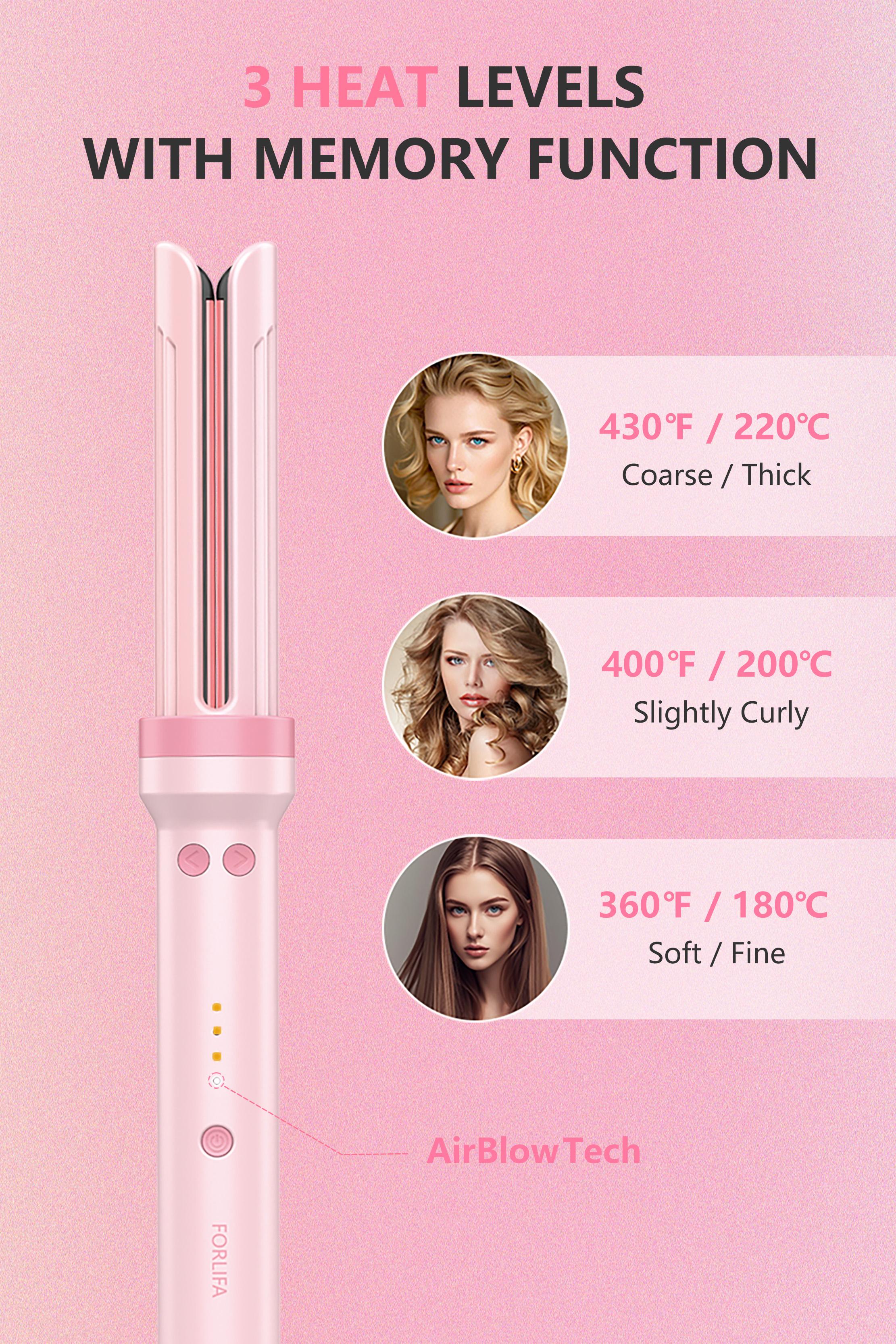 FORLIFA Pro HyperCurve 3-in-1 Automatic Curler & Straightener, 5 Min Quick Styling, 360° Cooling Airflow, 1.1Billion Negative Ions, Triple Hair Protection, 2-Way Rotation, Anti-Scald, Anti-Tangle Hair Styling Tool, Summervibes FORLIFA Pro HyperCurve 3-in-1 Automatic Curler & Straightener, 5 Min Quick Styling, 360° Cooling Airflow, 1.1Billion Negative Ions, Triple Hair Protection, 2-Way Rotation, Anti-Scald, Anti-Tangle Hair Styling Tool, Summervibes