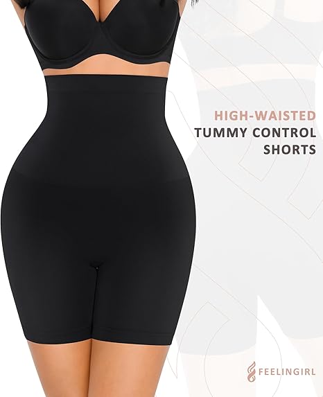 FeelinGirl Shapewear Shorts Shaper for Women High-Waisted Thigh Fashion Comfort Womenswear Fit Clothes