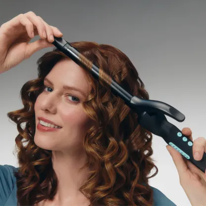 BI Long Barrel Curling Iron - Adjustable Heat & Curls