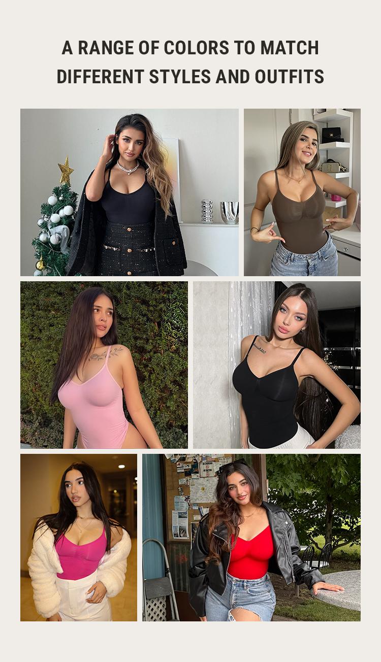 FeelinGirl Seamless Covered Bust Jumpsuit Thong Bodysuit Fit Comfort Slimming Womenswear 1 Breathable Hip Tops Soft Deals For You Days Body Hugging bodysuit shapewear Summervibes FeelinGirl Seamless Covered Bust Jumpsuit Thong Bodysuit Fit Comfort Slimming Womenswear 1 Breathable Hip Tops Soft Deals For You Days Body Hugging bodysuit shapewear Summervibes