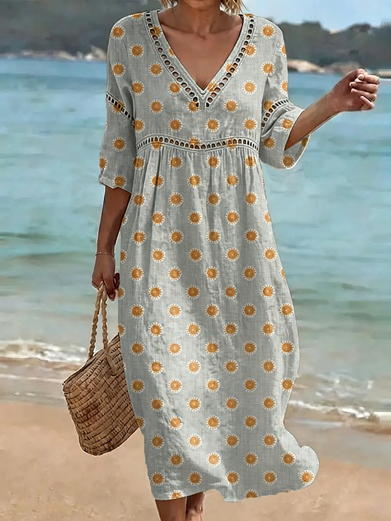 Women's Leisure Vacation Floral Dress