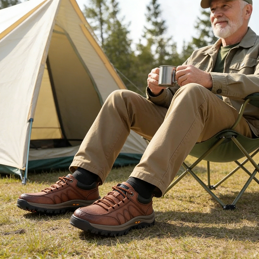 Lässige Herren-Lederstiefel – bequem zum Laufen und Autofahren-ZierMode