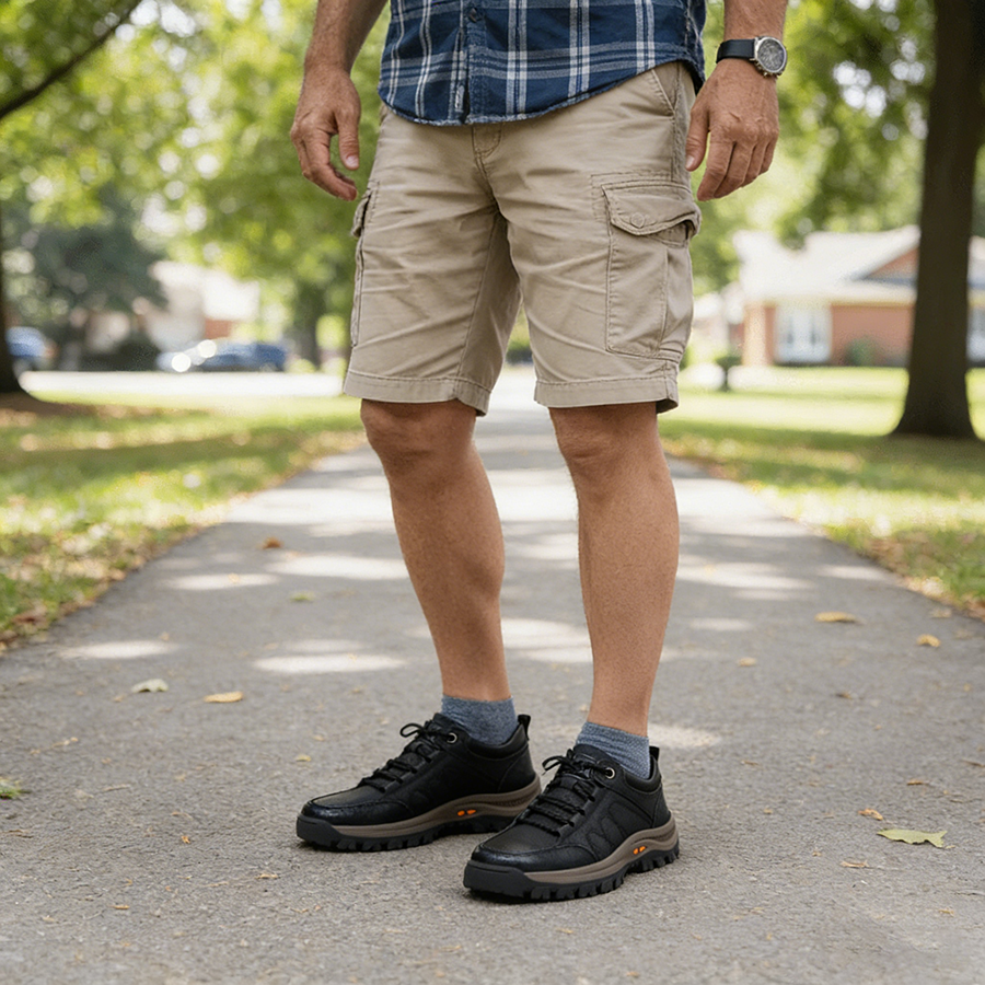 Lässige Herren-Lederstiefel – bequem zum Laufen und Autofahren-ZierMode