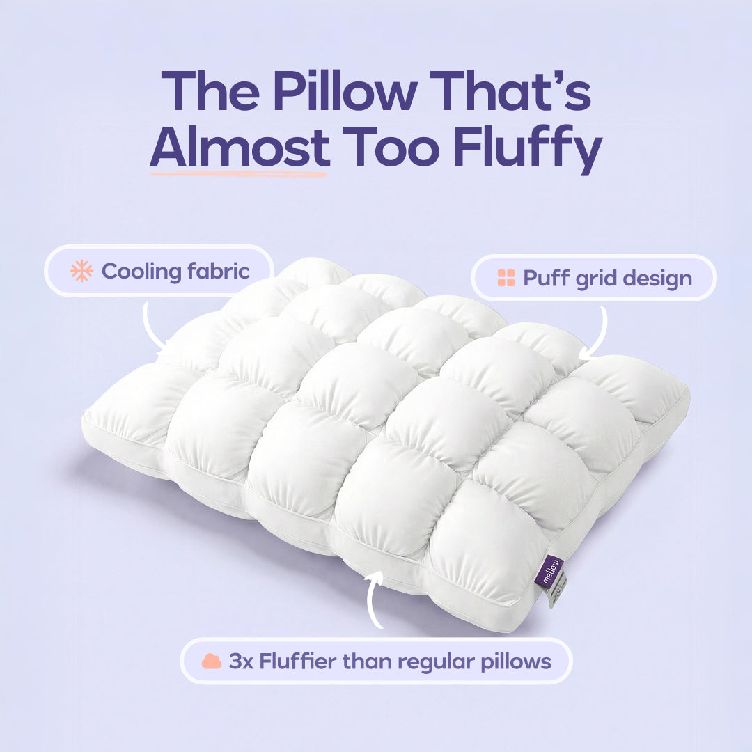 Ultra Fluffy Cooling Ice Silk Cloud Pillow Even Pressure Relief Bed Pillow