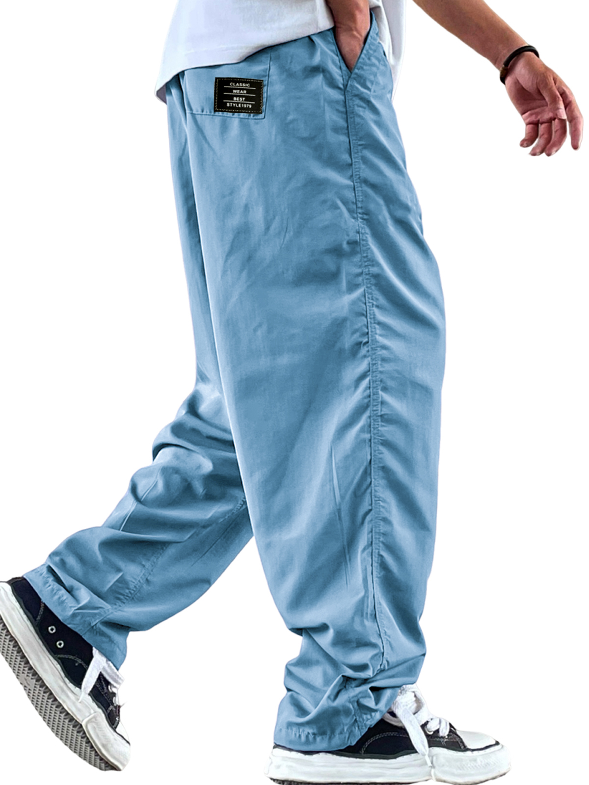 Herren Retro Freizeit Arbeitskleidung Schnell trocknende lockere feuchtigkeitsabsorbierende Hosen-ZierMode