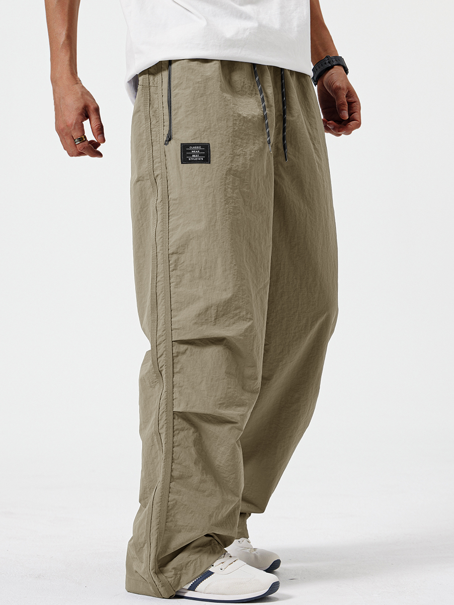 Herren Stilvolle Retro Outdoor Sport Bestickte Logo Taschenhose-deurabatt