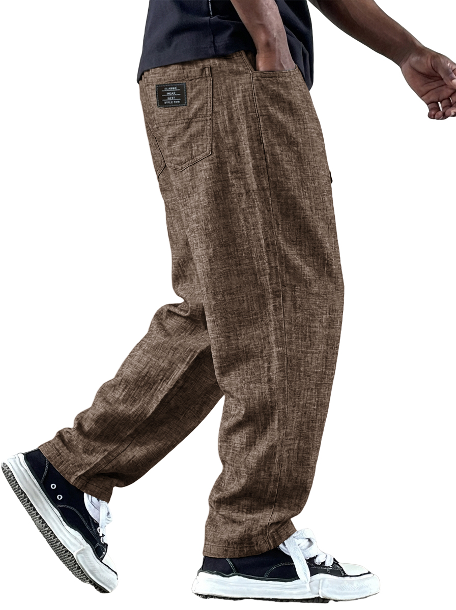 Leinen-Freizeithose für Herren-deurabatt