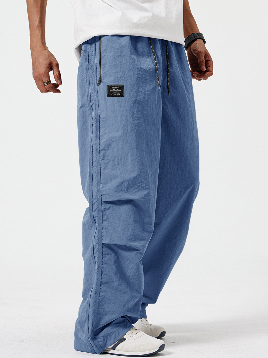 Herren Stilvolle Retro Outdoor Sport Bestickte Logo Taschenhose-deurabatt