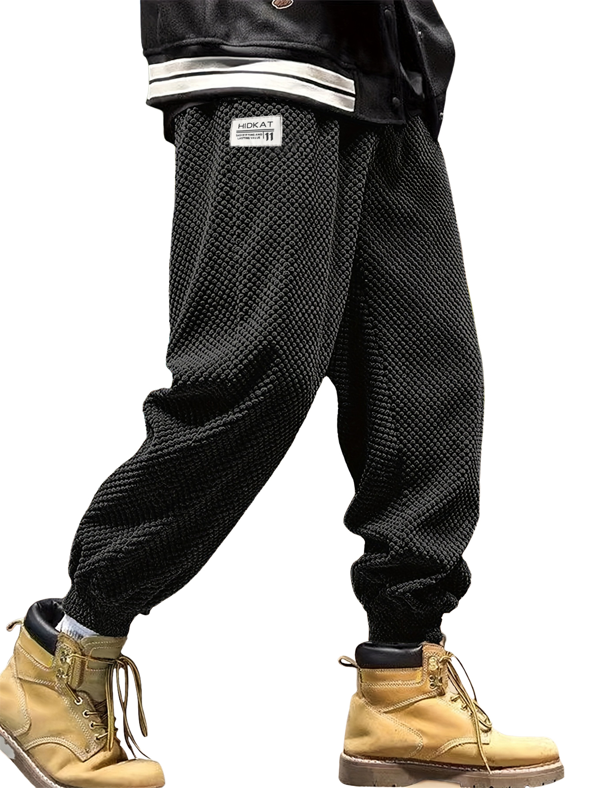 Herren Freizeit Einfache Bestickte Logo Corduroy Jogginghose-deurabatt
