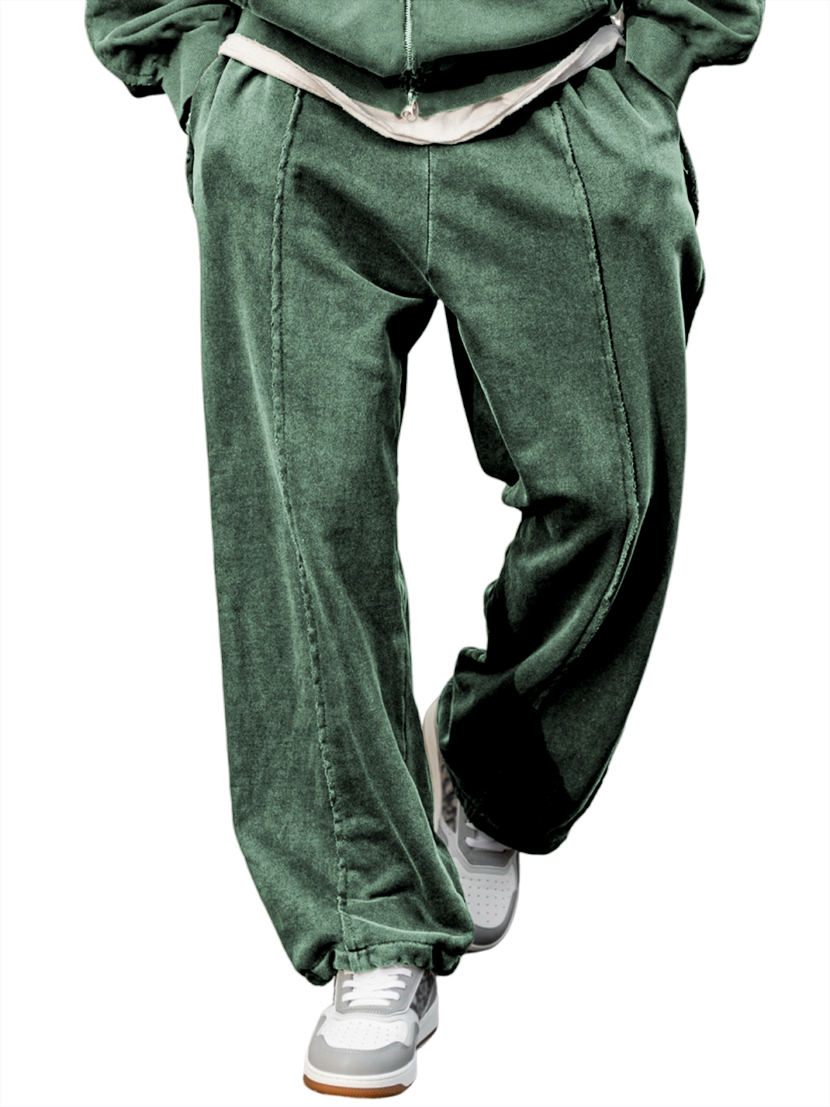 Stilvolle Herrenhose mit geteiltem Liniendesign für jeden Tag-deurabatt