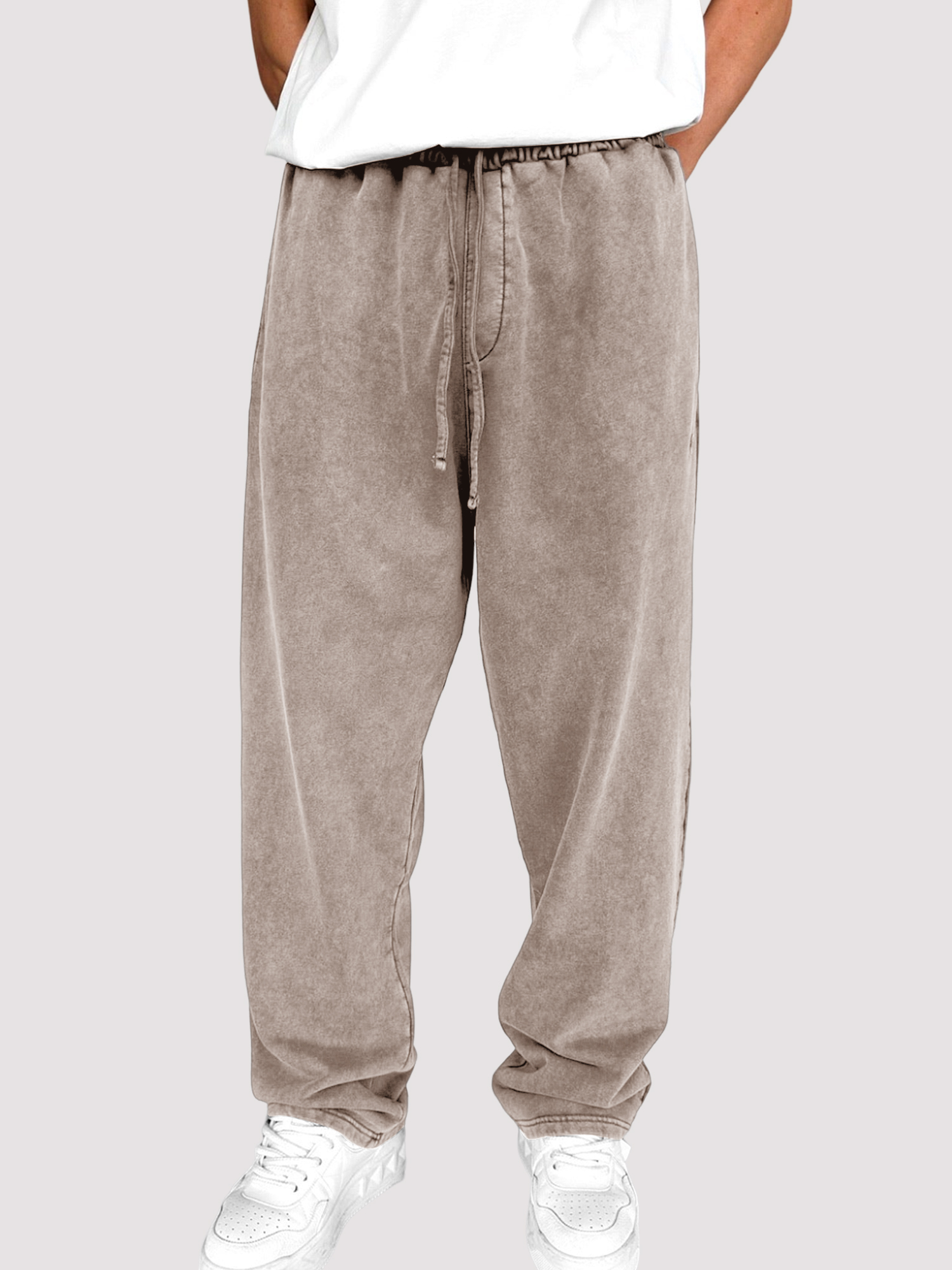 Herren Vintage Gewaschen Textur Modische Bequeme Kordelzughose-deurabatt