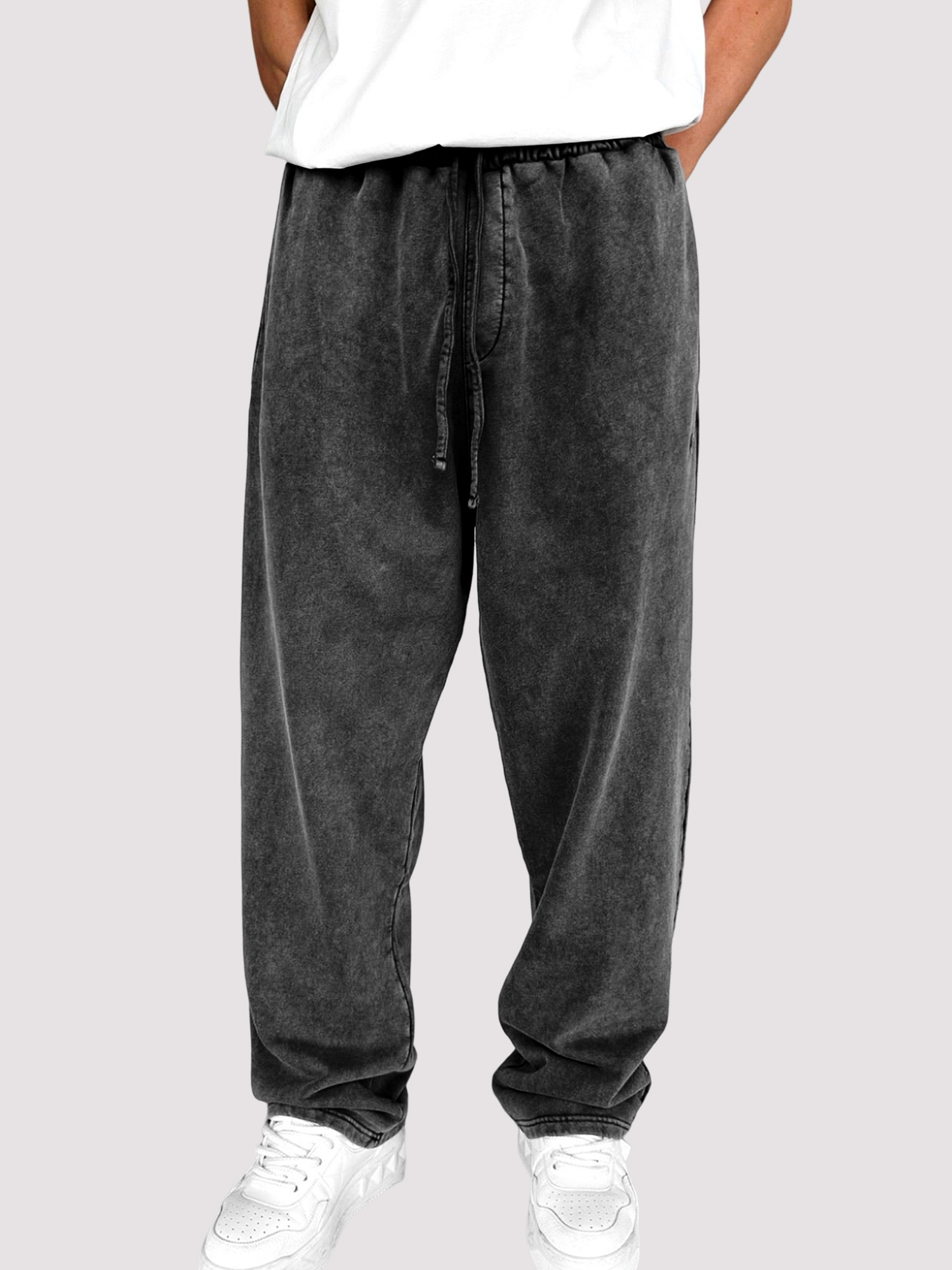 Herren Vintage Gewaschen Textur Modische Bequeme Kordelzughose-deurabatt