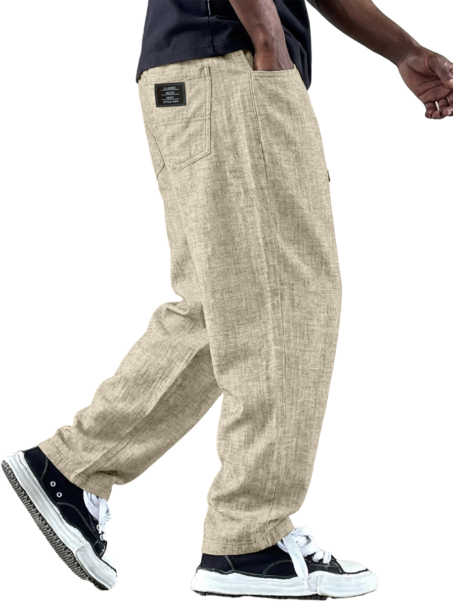 Leinen-Freizeithose für Herren-deurabatt