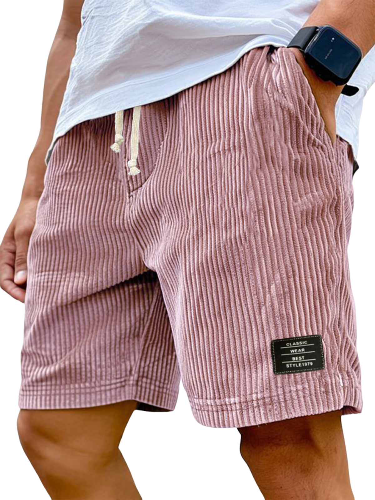 Herren Stilvolle Ripped Klassische Bestickte Label Vielseitige Freizeit Shorts-ZierMode
