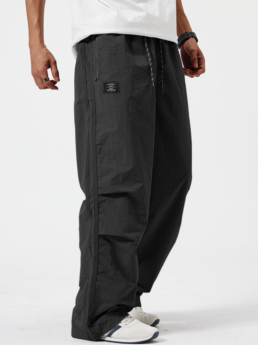 Herren Stilvolle Retro Outdoor Sport Bestickte Logo Taschenhose-deurabatt