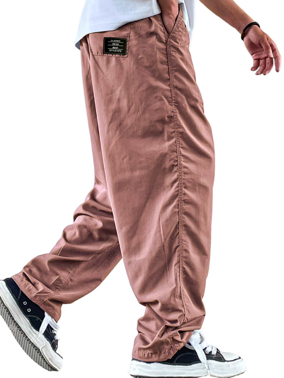 Herren Retro Freizeit Arbeitskleidung Schnell trocknende lockere feuchtigkeitsabsorbierende Hosen-ZierMode