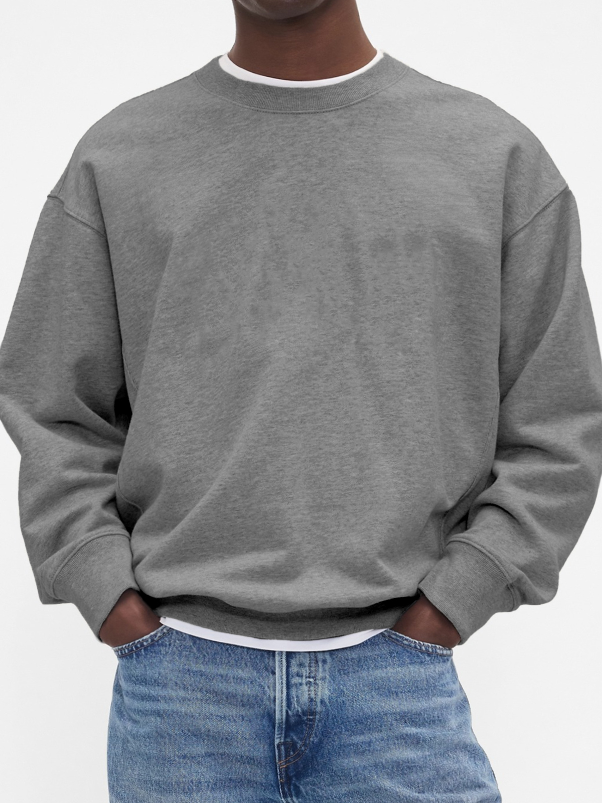 Stilvoller Basic-Pullover für Herren mit Rundhalsausschnitt-deurabatt