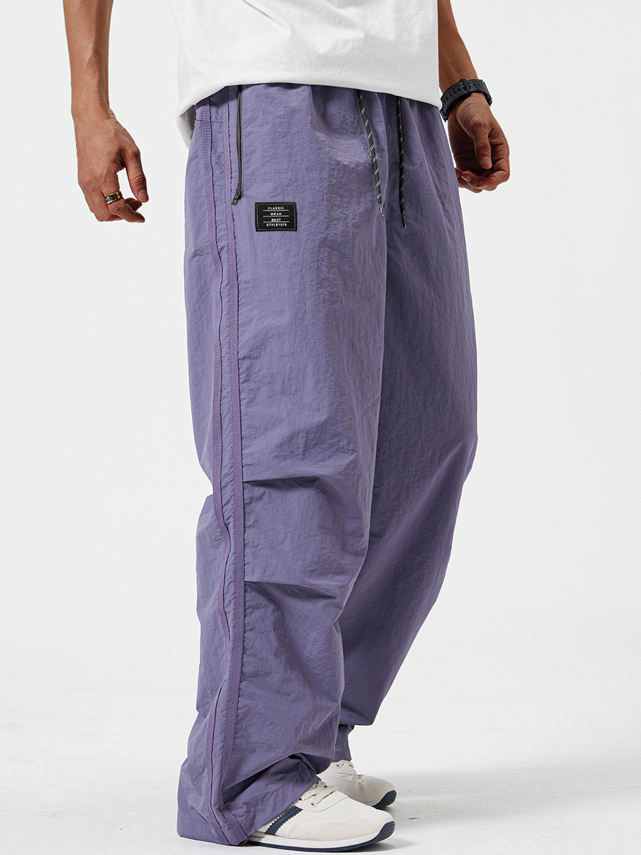 Herren Stilvolle Retro Outdoor Sport Bestickte Logo Taschenhose-deurabatt