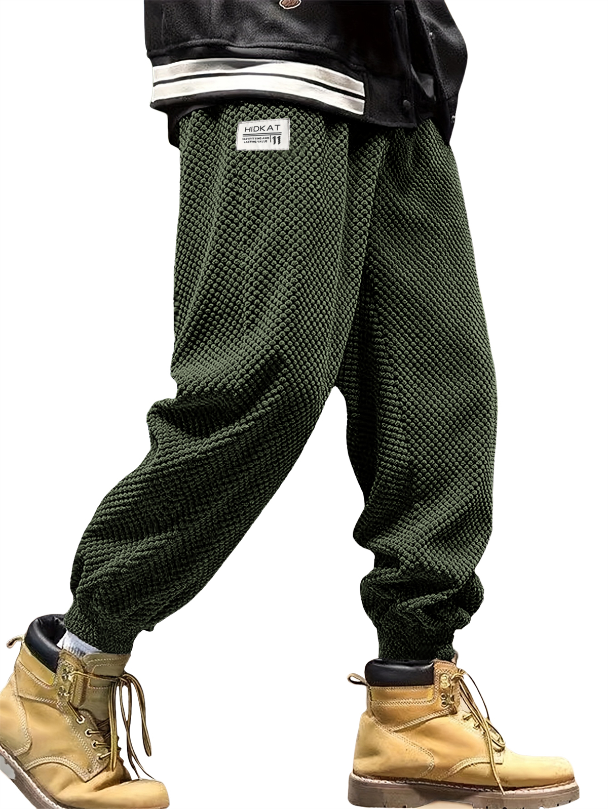 Herren Freizeit Einfache Bestickte Logo Corduroy Jogginghose-deurabatt