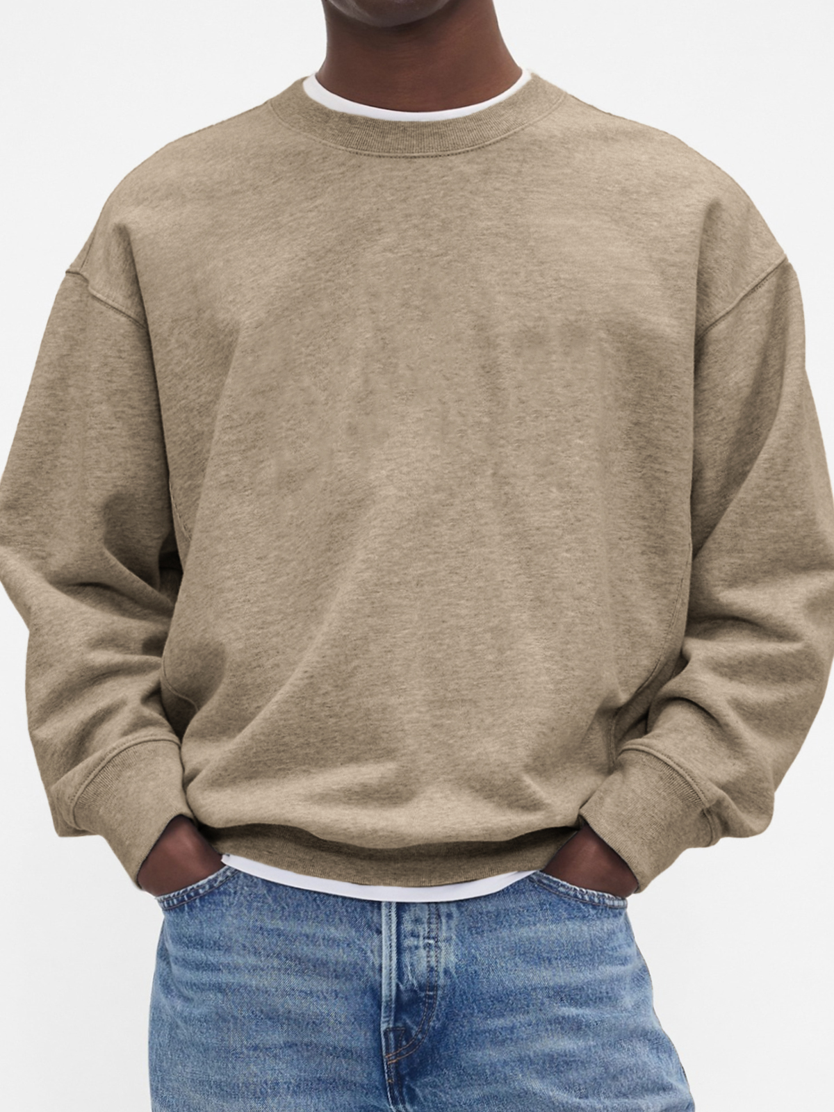 Stilvoller Basic-Pullover für Herren mit Rundhalsausschnitt-deurabatt