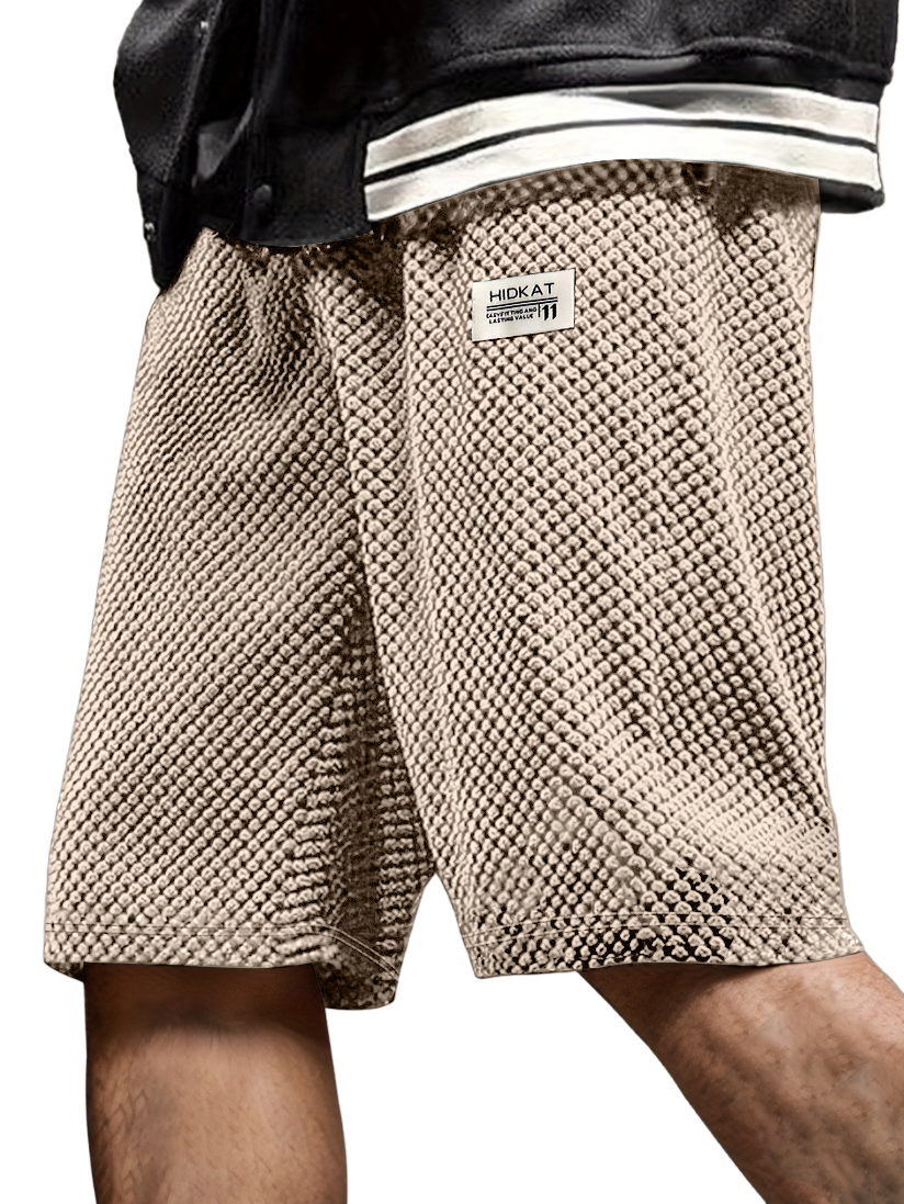 Herren Retro Freizeit Bestickte Logo Corduroy Shorts-ZierMode