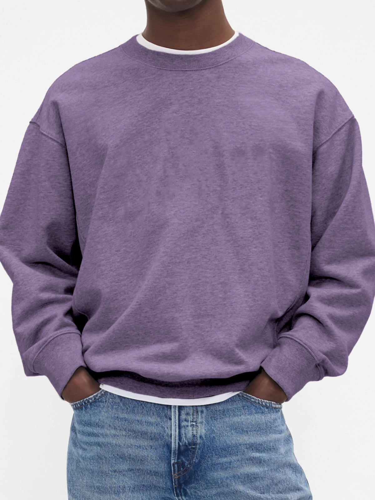 Stilvoller Basic-Pullover für Herren mit Rundhalsausschnitt-deurabatt
