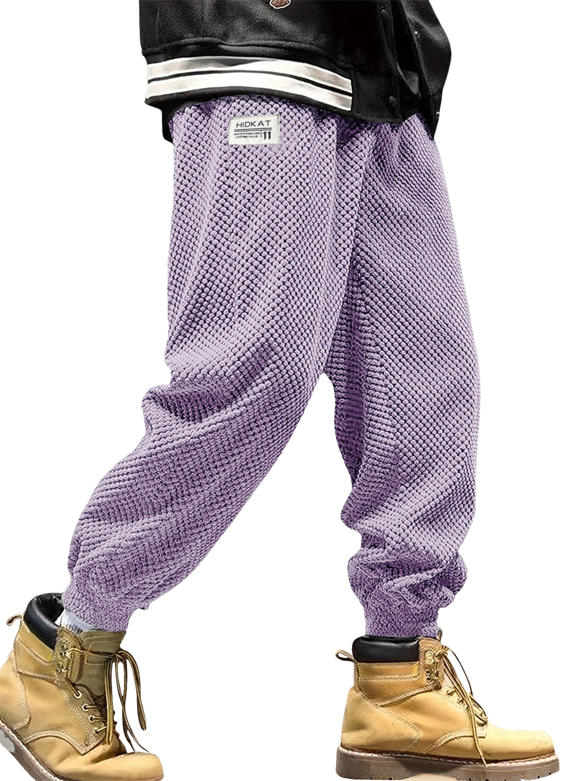 Herren Freizeit Einfache Bestickte Logo Corduroy Jogginghose-deurabatt