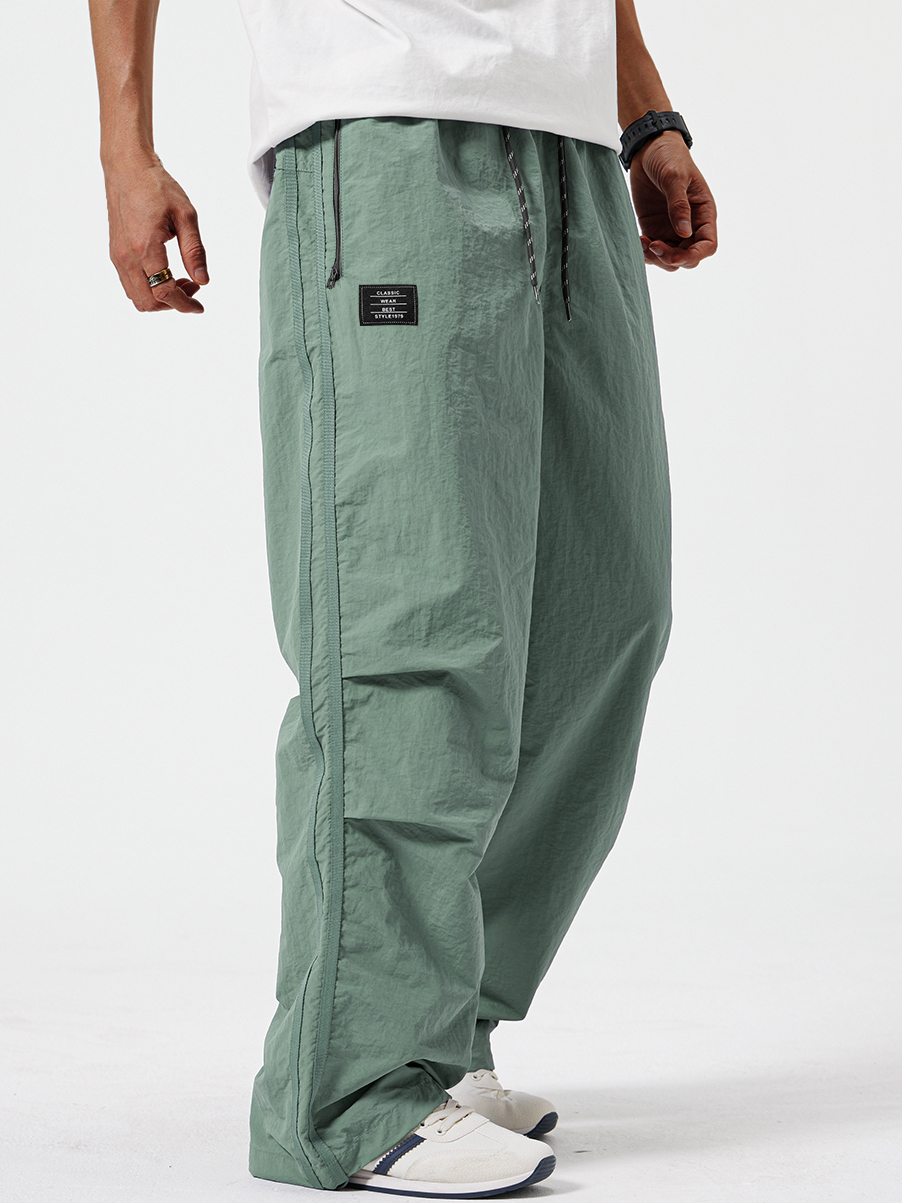 Herren Stilvolle Retro Outdoor Sport Bestickte Logo Taschenhose-deurabatt