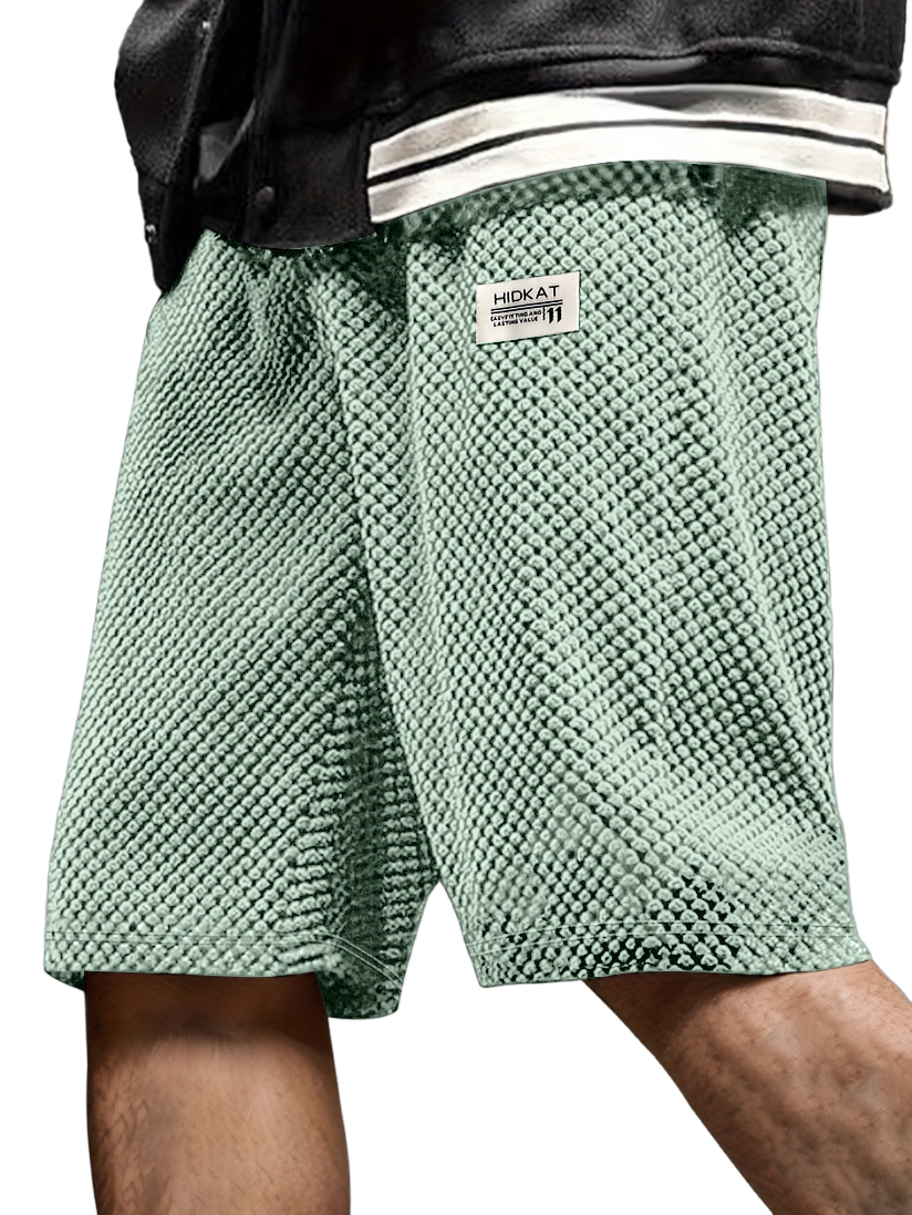 Herren Retro Freizeit Bestickte Logo Corduroy Shorts-ZierMode