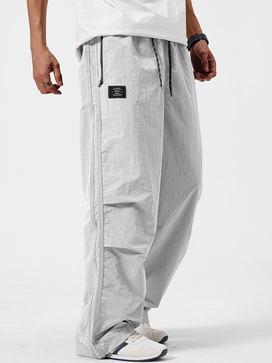Herren Stilvolle Retro Outdoor Sport Bestickte Logo Taschenhose-deurabatt