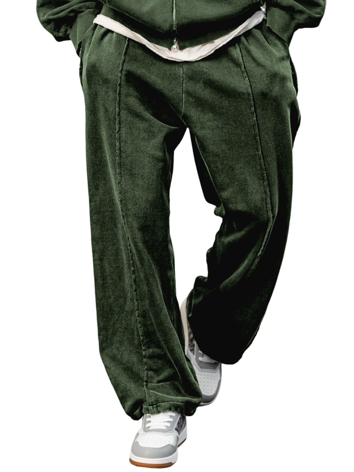 Stilvolle Herrenhose mit geteiltem Liniendesign für jeden Tag-deurabatt