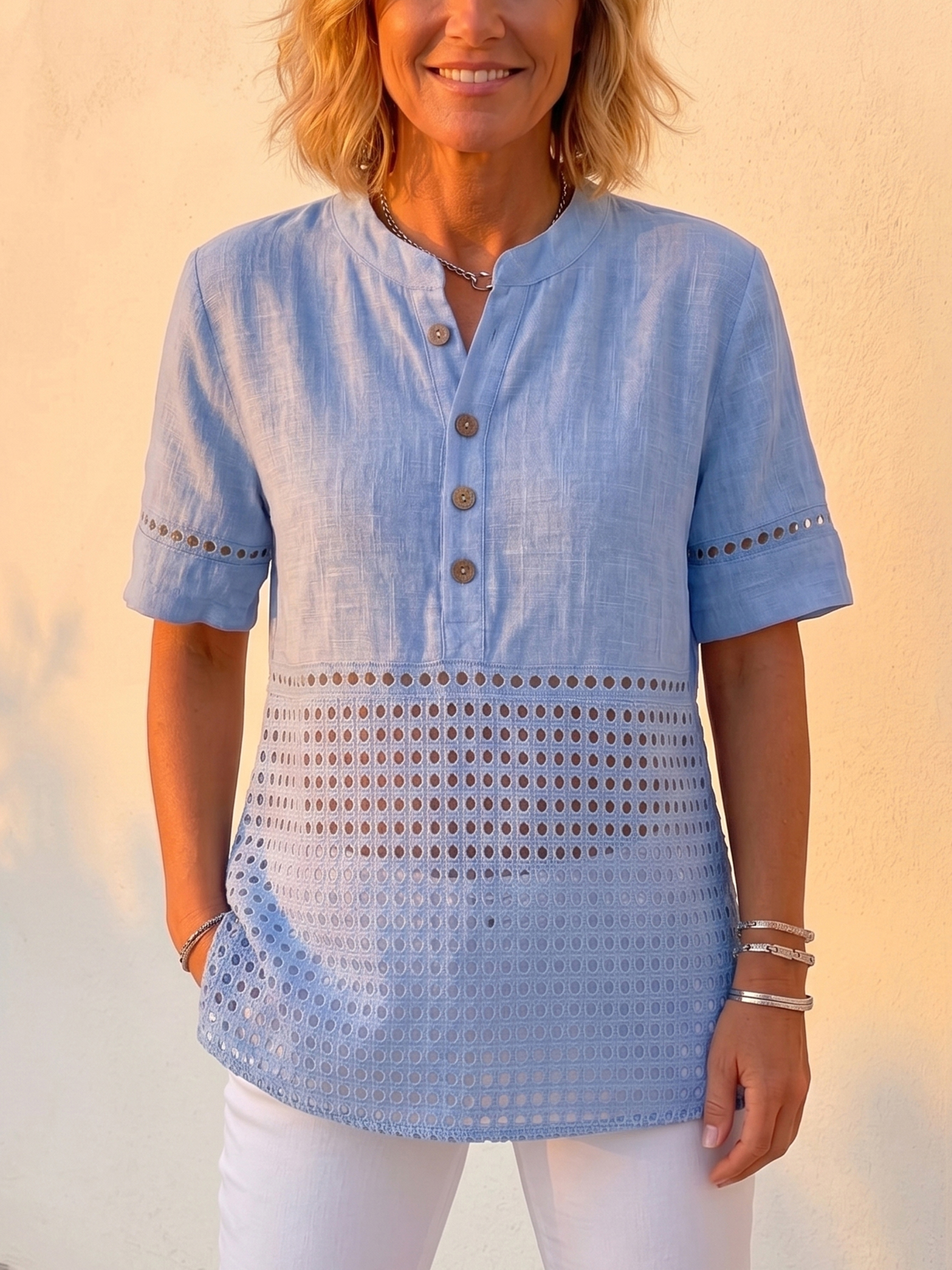 Leinen-Bluse mit Charme: Leicht, kühl, vielseitig-ZierMode