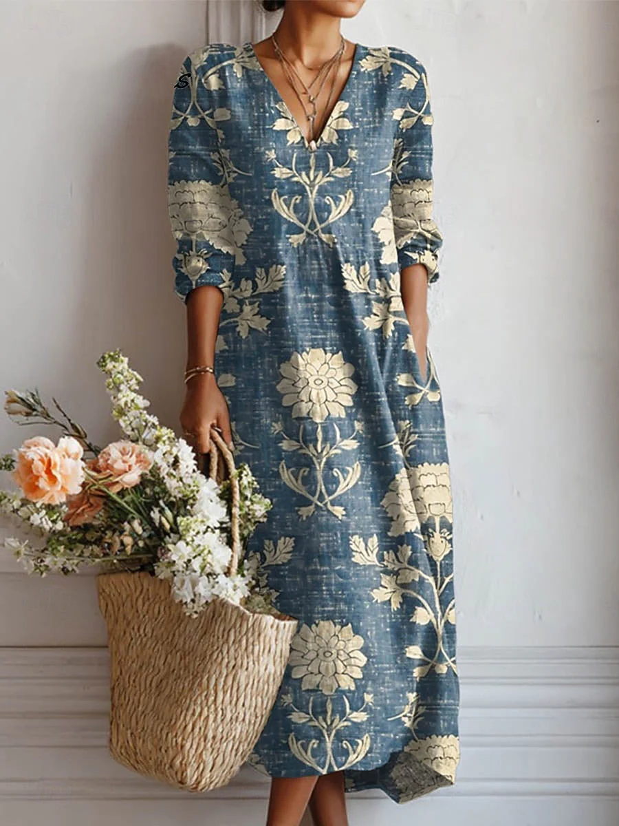 Künstlerisches Kleid mit entspannter Eleganz-ZierMode