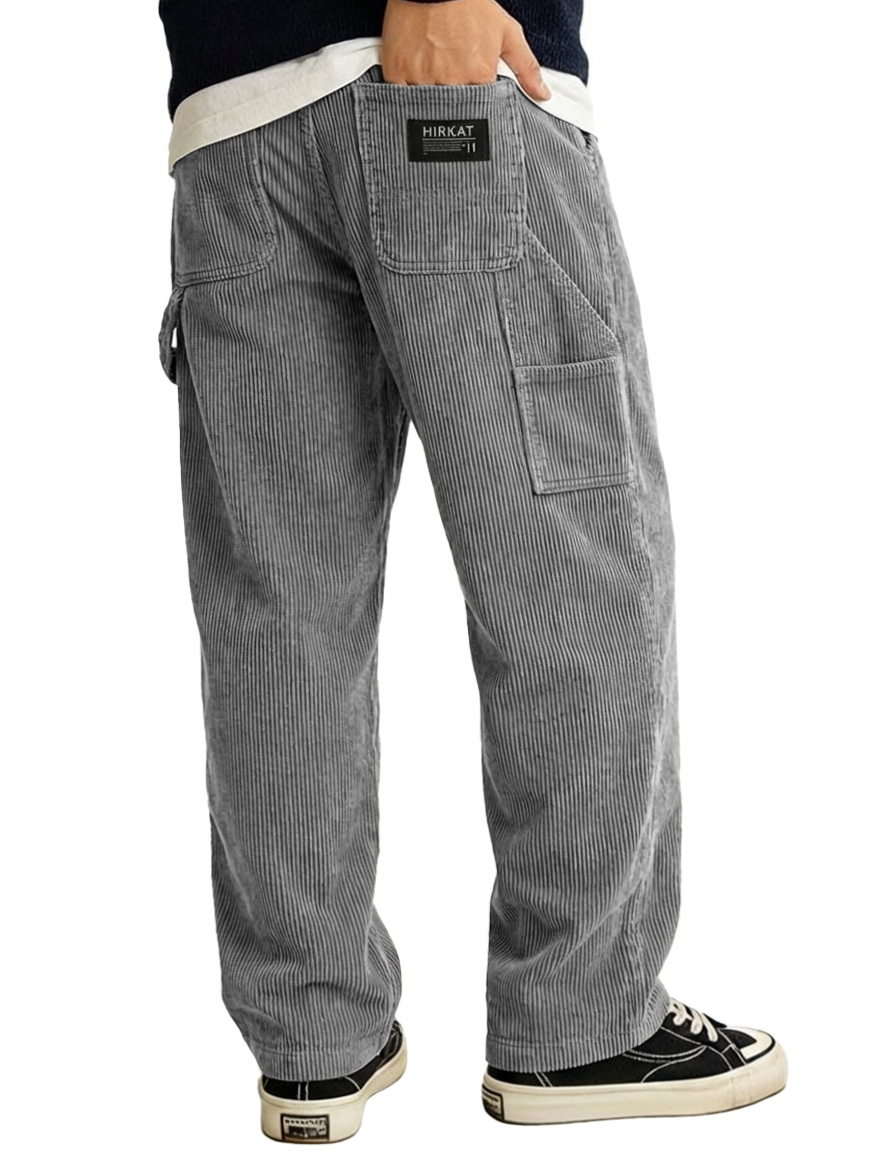 Lässige Herrenhose mit mehreren Taschen-deurabatt
