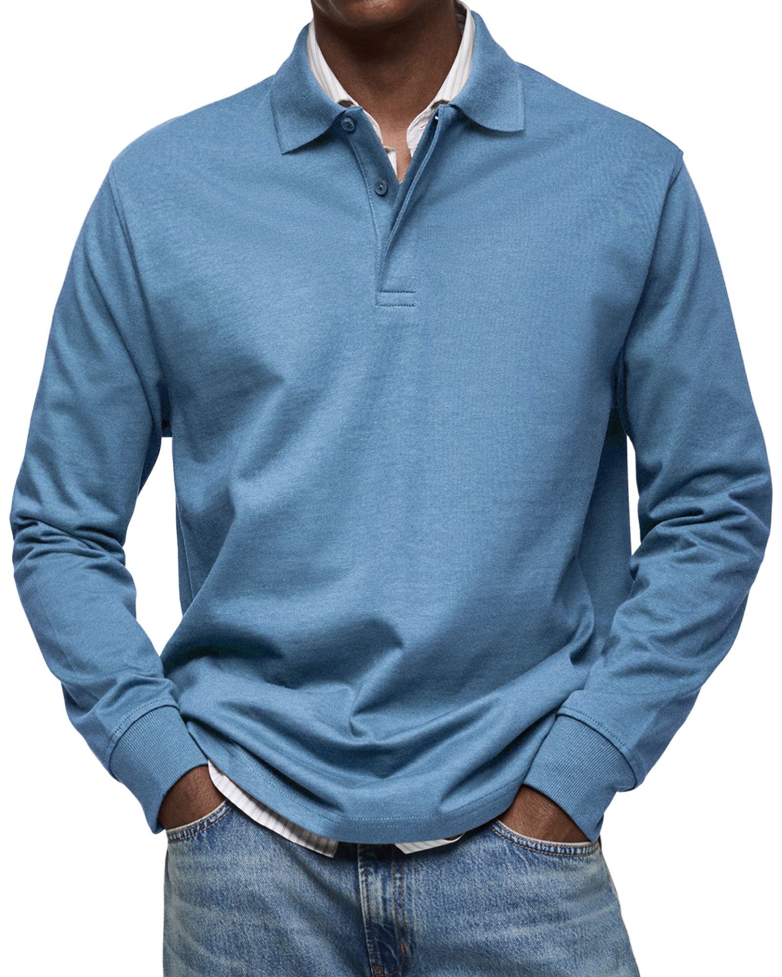 Saisonaler Sale: Reifemode™ Premium Langarm-Polo – Perfekter Komfort für den Übergang (-70% Rabatt)-ZierMode