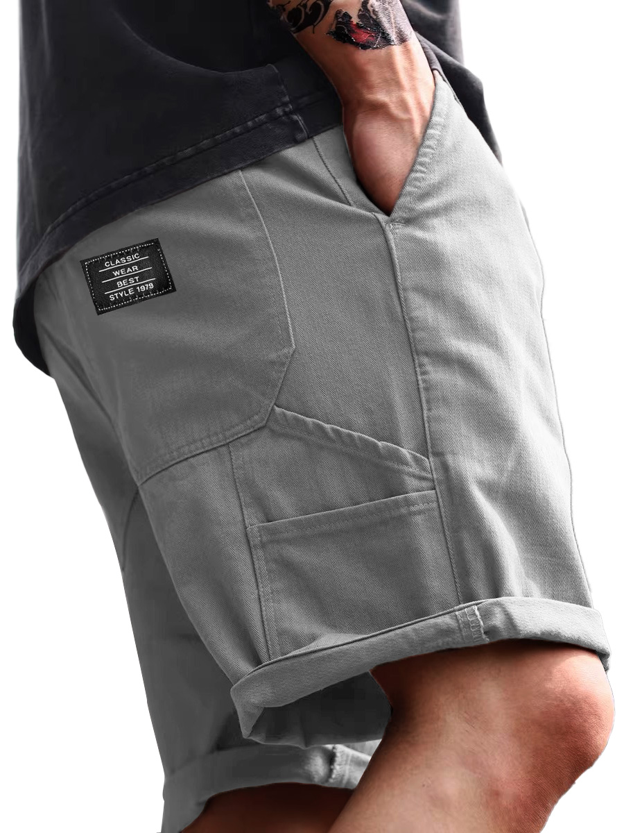 Lässige, lockere Herren-Arbeitsshorts mit mehreren Taschen für den Alltag-ZierMode
