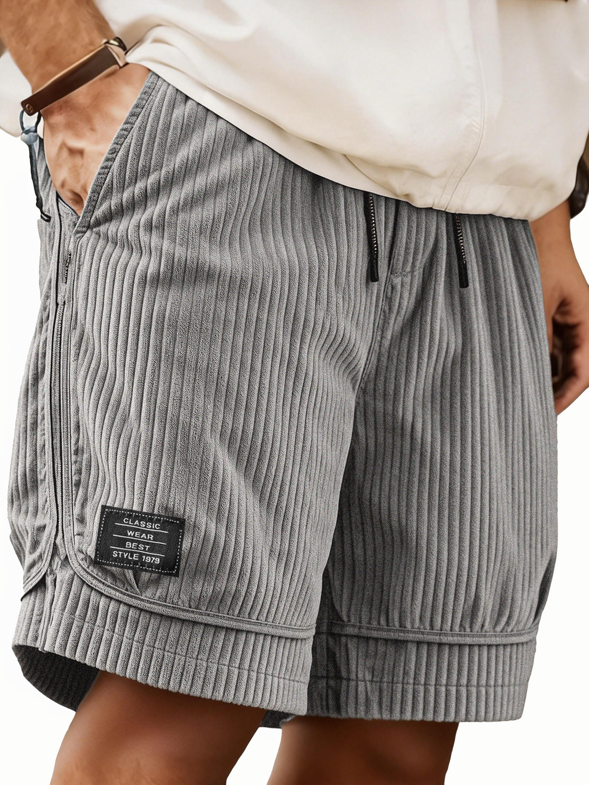 Herren Mode Lockere Tasche Besticktes Logo Shorts-ZierMode