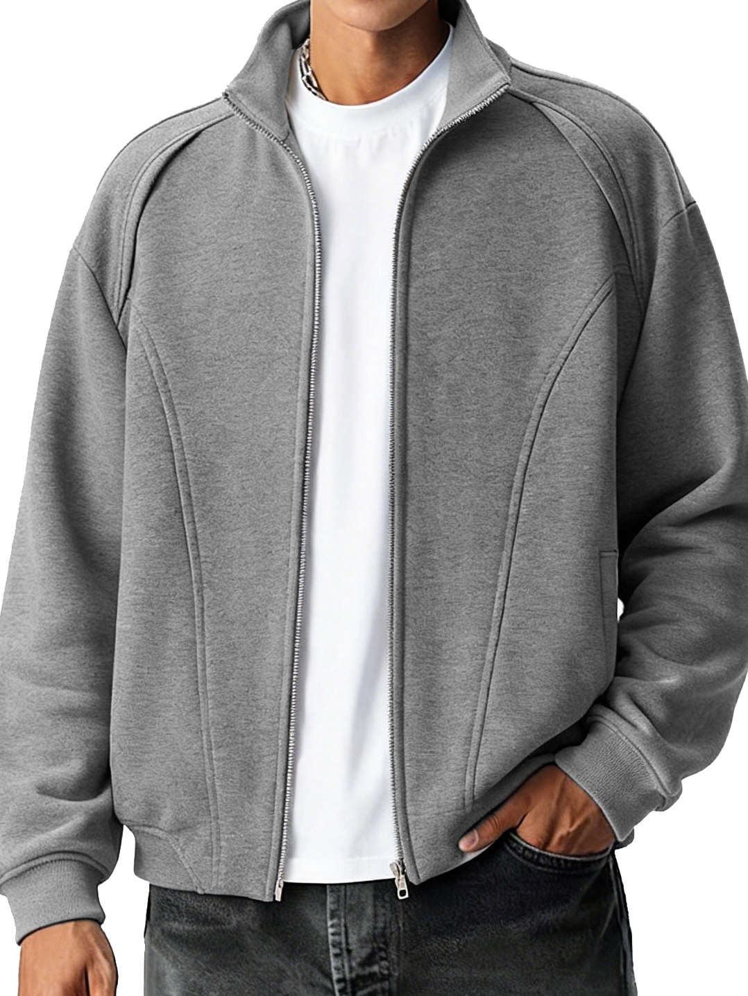 Herren modische lässige sportliche Langarmjacke-deurabatt