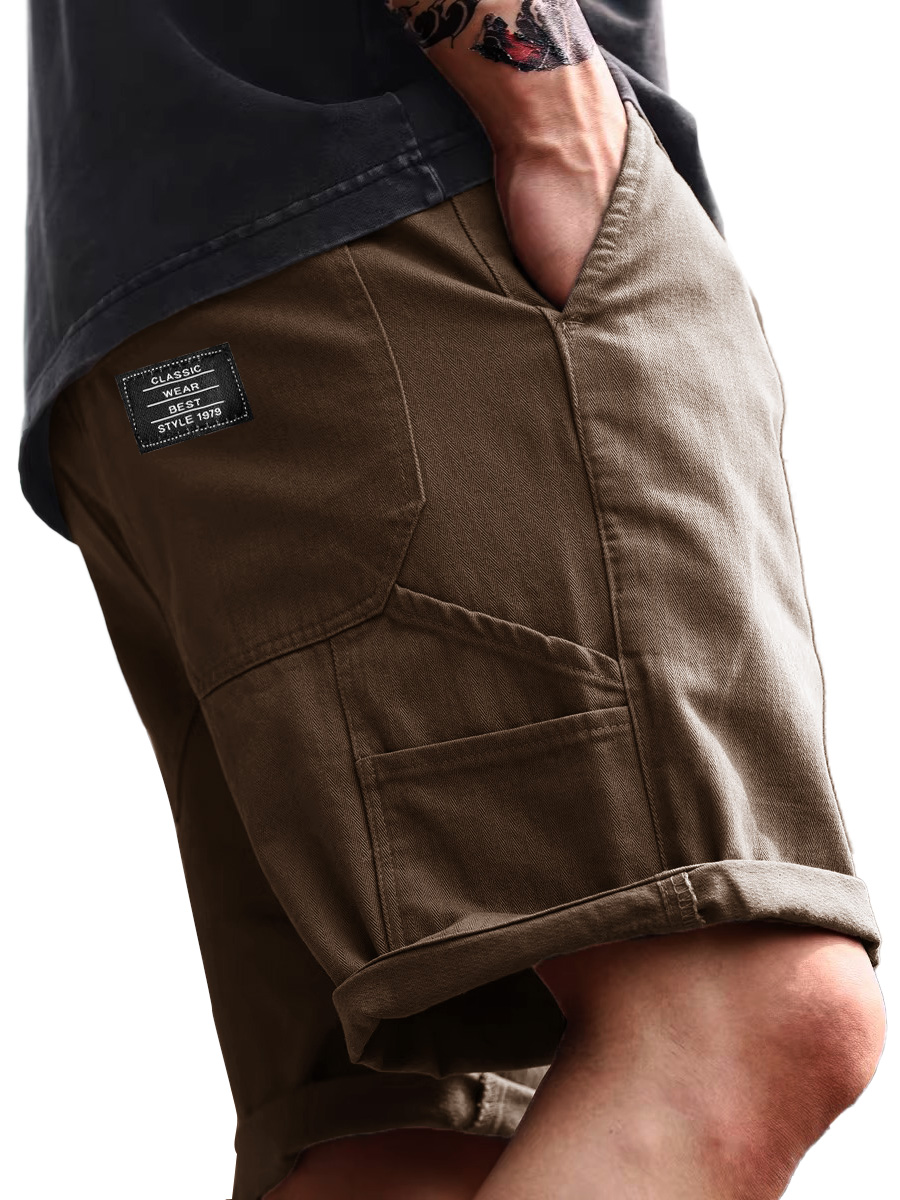 Lässige, lockere Herren-Arbeitsshorts mit mehreren Taschen für den Alltag-ZierMode