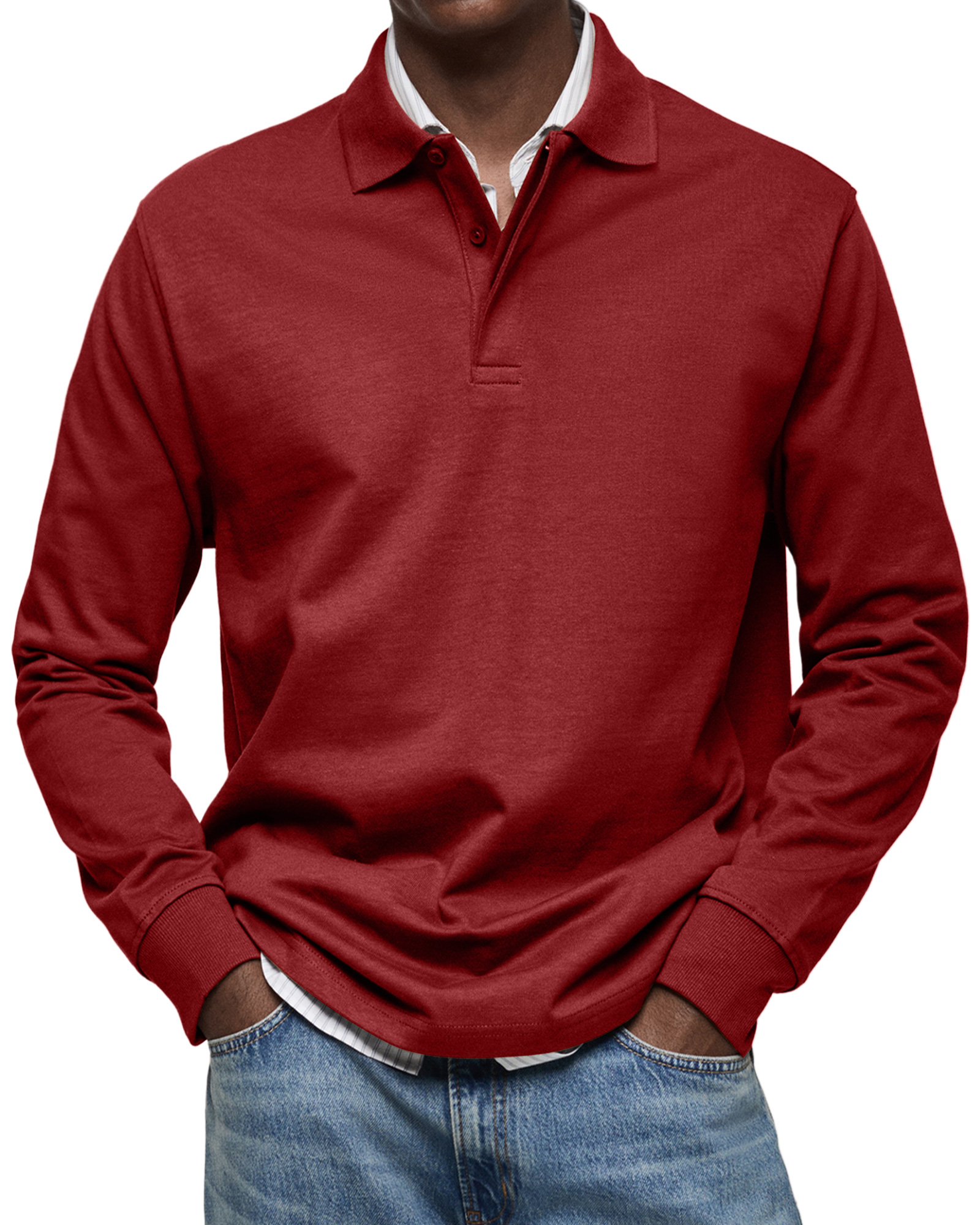 Saisonaler Sale: Reifemode™ Premium Langarm-Polo – Perfekter Komfort für den Übergang (-70% Rabatt)-ZierMode