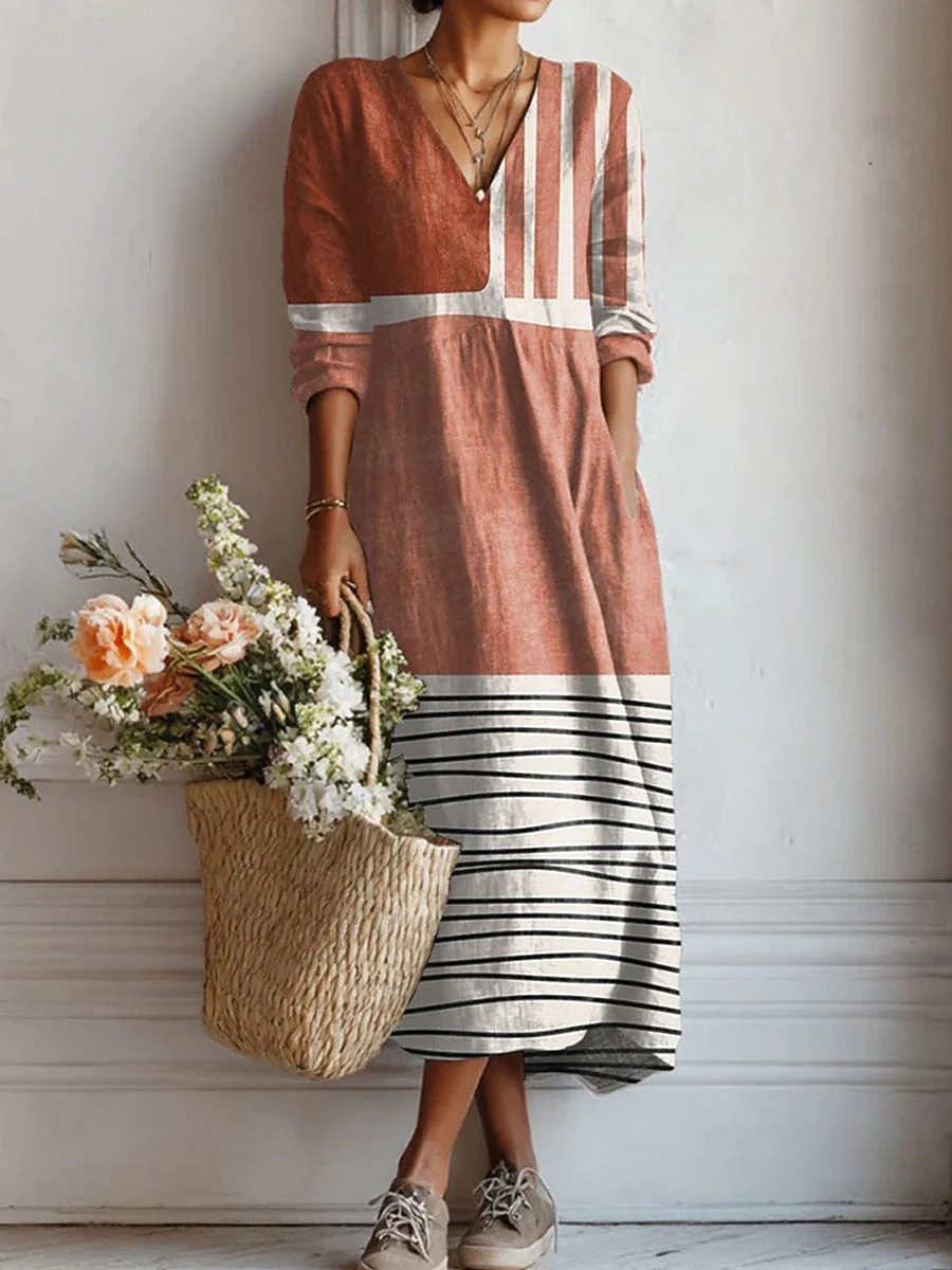 Künstlerisches Kleid mit entspannter Eleganz-ZierMode