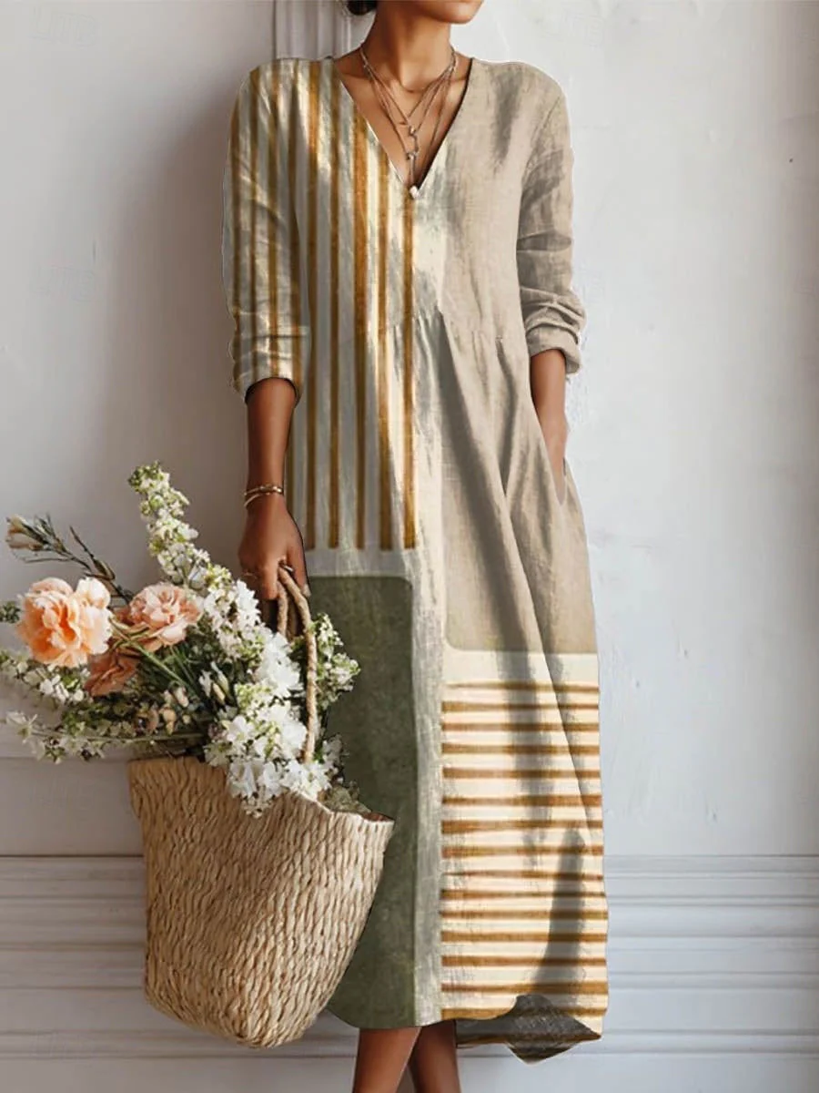 Künstlerisches Kleid mit entspannter Eleganz-ZierMode