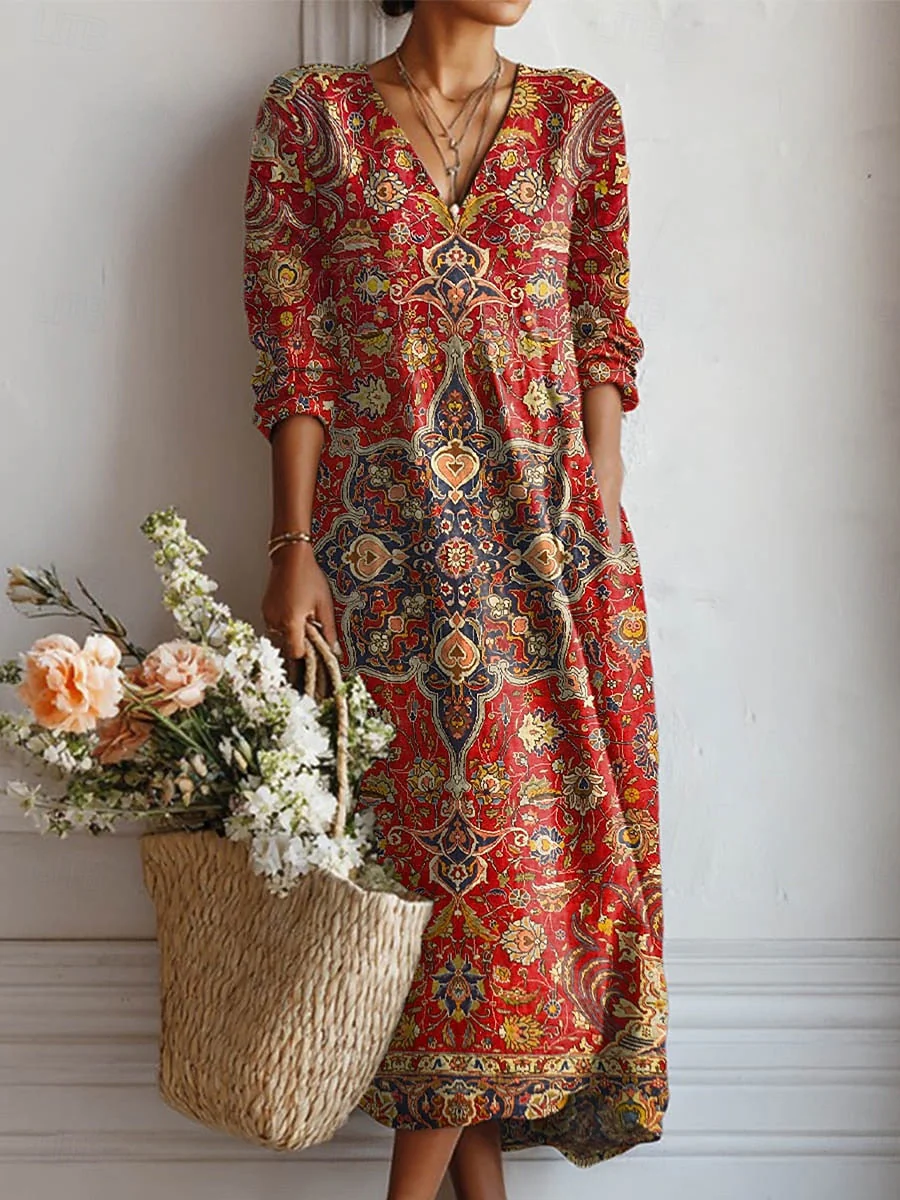 Künstlerisches Kleid mit entspannter Eleganz-ZierMode