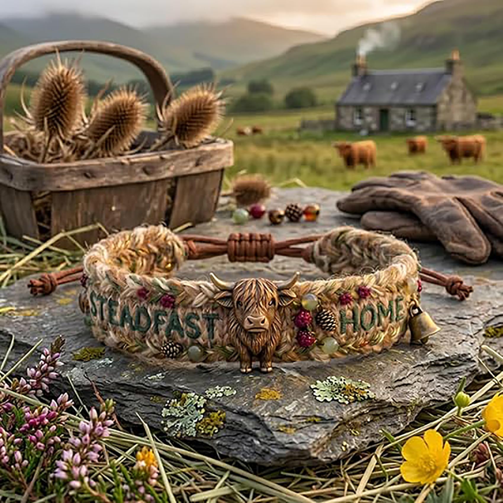Weaving a bracelet