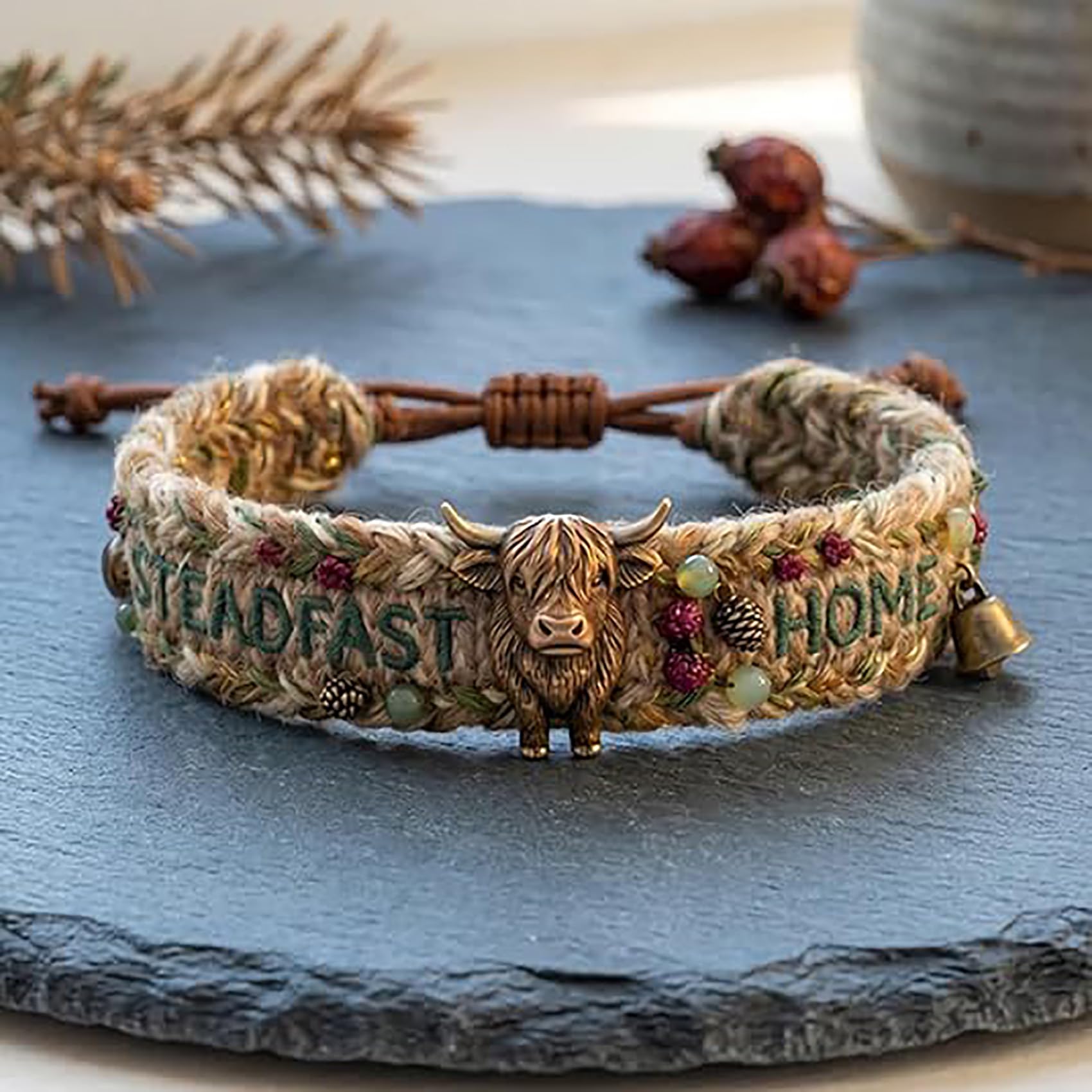 Weaving a bracelet