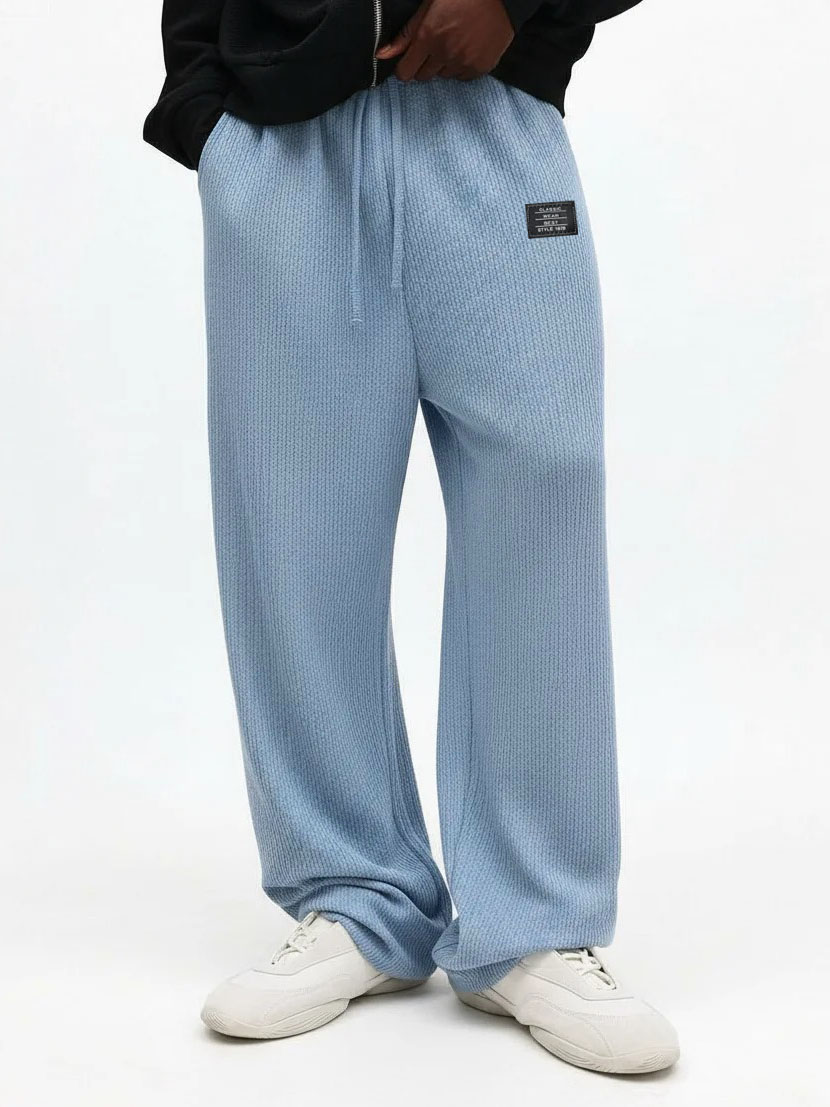 Lässige Herrenhose mit Stickerei und Logo-deurabatt