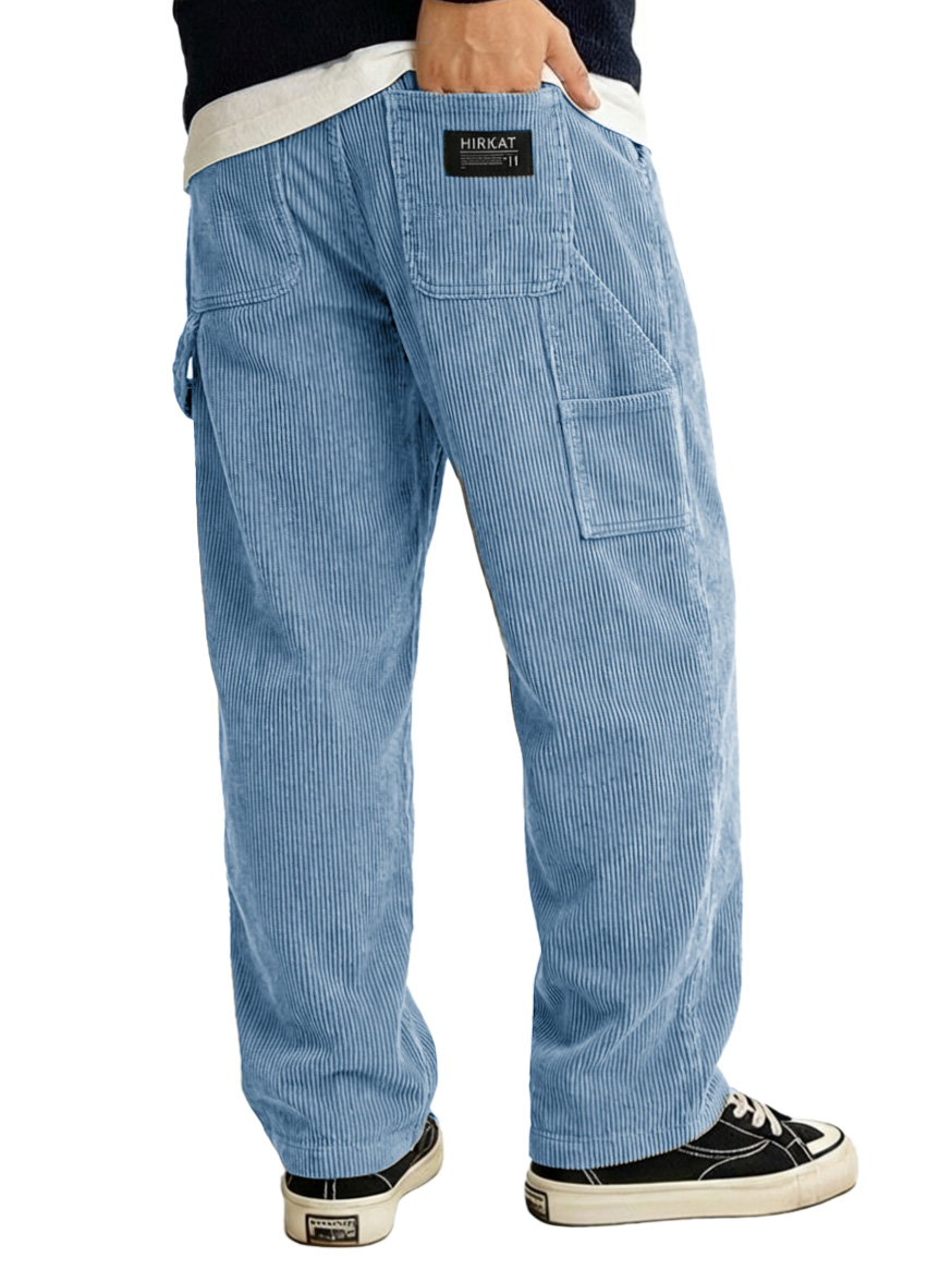 Lässige Herrenhose mit mehreren Taschen-deurabatt
